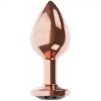 Фото Lola Toys, Россия Анальная пробка Diamond Jet Shine S розовое золото