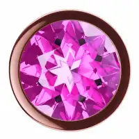 Фото Lola Toys, Россия Анальная пробка Diamond Quartz Shine S розовое золото