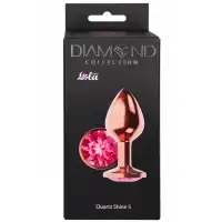 Фото Lola Toys, Россия Анальная пробка Diamond Quartz Shine S розовое золото
