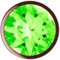 Изображение Lola Toys, Россия Анальная пробка Diamond Emerald Shine S розовое золото