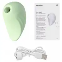 Изображение Satisfyer, Германия Вакуумно-волновой стимулятор с вибрацией Satisfyer Pearl Diver зеленый