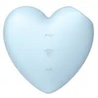 Изображение Satisfyer, Германия Вакуумно-волновой стимулятор с вибрацией Satisfyer Cutie Heart голубой