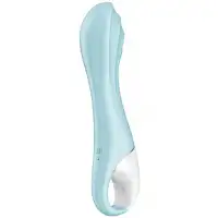 Изображение Satisfyer, Германия Расширяющийся смарт-вибратор с рельефной головкой Satisfyer Air Pump Vibrator 5+ голубой