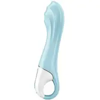 Изображение Satisfyer, Германия Расширяющийся смарт-вибратор с рельефной головкой Satisfyer Air Pump Vibrator 5+ голубой