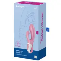 Изображение Satisfyer, Германия Расширяющийся вибратор с клиторальным стимулятором Satisfyer Air Pump Bunny 2