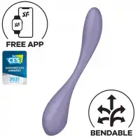 Фото Satisfyer, Германия Гибкий смарт-вибратор для точки G Satisfyer G-Spot Flex 5 лиловый