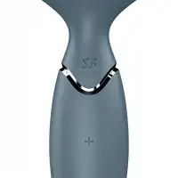 Фото Satisfyer, Германия Перезаряжаемый мини-массажер с вибрацией Satisfyer Mini Wand-er серый ДЕФОРМИРОВАННАЯ УПАКОВКА