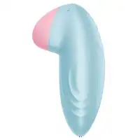 Фото Satisfyer, Германия Перезаряжаемый смарт-стимулятор с вибрацией Satisfyer Tropical Tip Blue