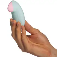 Фото Satisfyer, Германия Перезаряжаемый смарт-стимулятор с вибрацией Satisfyer Tropical Tip Blue