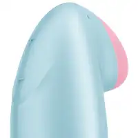 Фото Satisfyer, Германия Перезаряжаемый смарт-стимулятор с вибрацией Satisfyer Tropical Tip Blue