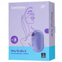 Фото Satisfyer, Германия Вакуумно-волновой стимулятор с вибрацией Satisfyer Pro To Go 2 фиолетовый