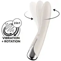 Фото Satisfyer, Германия Вибратор для точки G с ротацией Satisfyer Spinning Vibe 1 Beige