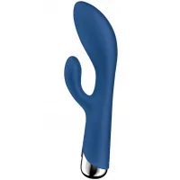 Фото Satisfyer, Германия Вибратор для точки G с клиторальным стимулятором и ротацией Satisfyer Spinning Rabbit 1 Blue