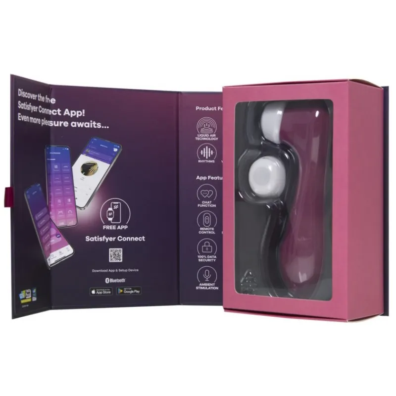 Фото Satisfyer, Германия Вакуумно-волновой бесконтактный смарт-стимулятор Satisfyer Pro 2 Generation 3 Connect App Red