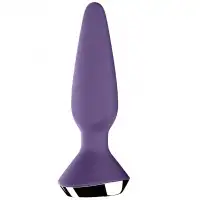 Изображение Satisfyer, Германия Анальный смарт-стимулятор с вибрацией Satisfyer Plug-ilicious 1 фиолетовый ДЕФОРМИРОВАННАЯ УПАКОВКА