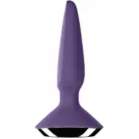 Изображение Satisfyer, Германия Анальный смарт-стимулятор с вибрацией Satisfyer Plug-ilicious 1 фиолетовый ДЕФОРМИРОВАННАЯ УПАКОВКА
