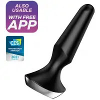 Фото Satisfyer, Германия Анальный смарт-стимулятор с вибрацией Satisfyer Plug-ilicious 2 черный