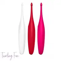 Фото Satisfyer, Германия Точечный вибростимулятор Satisfyer Twirling Fun алый