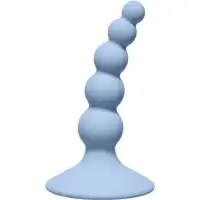 Lola Toys, Россия Анальная елочка на присоске First Time Ribbed Plug Blue — купить в Минске Фото Lola Toys, Россия Анальная елочка на присоске First Time Ribbed Plug Blue