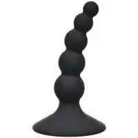 Изображение Lola Toys, Россия Анальная елочка на присоске First Time Ribbed Plug Black