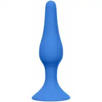 Фото Lola Toys, Россия Анальная втулка Slim Anal Plug M Blue