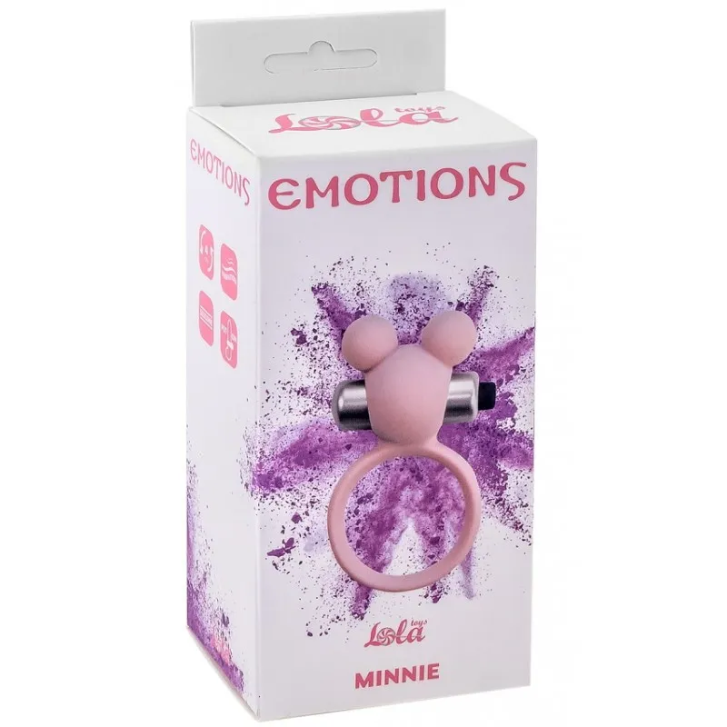 Фото Lola Toys, Россия Эрекционное виброкольцо Emotions Minnie Light Pink