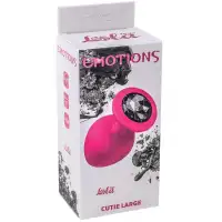Фото Lola Toys, Россия Анальная пробка Emotions Cutie Large Pink Black Crystal