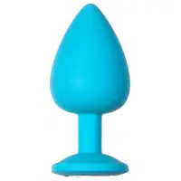 Изображение Lola Toys, Россия Анальная пробка Emotions Cutie Large Turquoise Light Purple Crystal