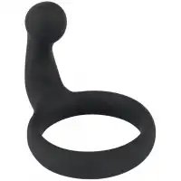 Изображение Orion, Германия Эрекционное кольцо Black Velvets со стимулятором промежности