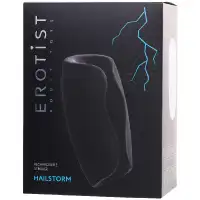 Фото  Вибромастурбатор с электростимуляцией и функцией нагрева Erotist Hailstorm