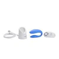 Фото We-Vibe, Канада We-Vibe Match Вибромассажер голубой для пар с дистанционным пультом