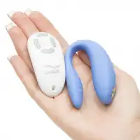 Фото We-Vibe, Канада We-Vibe Match Вибромассажер голубой для пар с дистанционным пультом
