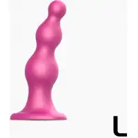 Изображение Strap-on-me Фаллоимитатор Strap-On-Me Dildo Plug Beads L розовый 16 см