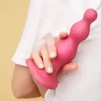 Изображение Strap-on-me Фаллоимитатор Strap-On-Me Dildo Plug Beads L розовый 16 см