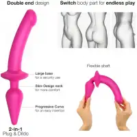 Фото Strap-on-me Фаллоимитатор Strap-On-Me Switch Plug-In Semi Realistic L фуксия
