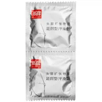 Фото  Уплотненные презервативы с пролонгирующим эффектом Elasun Iron Man 2 шт