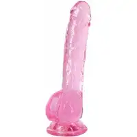 Lola Toys, Россия Прозрачный фаллос с мошонкой Intergalactic Luminous Pink 20 см — купить в Минске Фото Lola Toys, Россия Прозрачный фаллос с мошонкой Intergalactic Luminous Pink 20 см