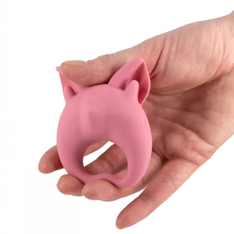 Фото Lola Toys, Россия Перезаряжаемое кольцо для клиторальной стимуляции Mimi Animals Kitten Kiki Pink
