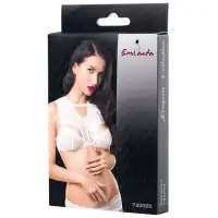 Фото Erolanta Lingerie Белый бралетт Erolanta с кружевными вставками 50-52
