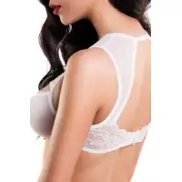 Фото Erolanta Lingerie Белый бралетт Erolanta с кружевными вставками 50-52