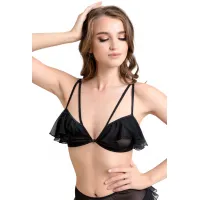 Фото Erolanta Lingerie Невесомый бралетт Erolanta Lora с воланами и застежкой спереди 46-48