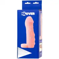 Изображение XLover by TOYFA Увеличивающая насадка на пенис с кольцом для мошонки Toyfa Xlover + 3 см
