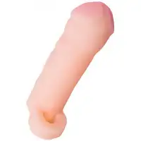 Изображение XLover by TOYFA Увеличивающая насадка на пенис с кольцом для мошонки Toyfa Xlover + 3 см