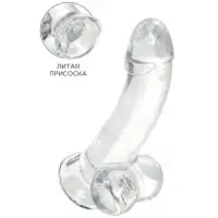 Фото TOYFA Basic Реалистичный фаллоимитатор Toyfa Cryst 15 см прозрачный