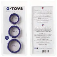 Фото A-toys by TOYFA Набор из 3 плоских эрекционных колец Toyfa A-Toys Rulp
