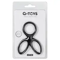 Фото TOYFA Basic Тройное кольцо на пенис и мошонку A-Toys Kraken