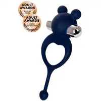 Изображение  Эрекционное кольцо с вибрацией и хвостиком Jos Mickey