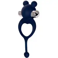 Изображение  Эрекционное кольцо с вибрацией и хвостиком Jos Mickey