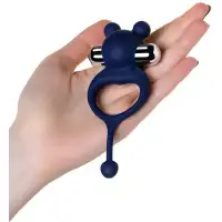 Изображение  Эрекционное кольцо с вибрацией и хвостиком Jos Mickey