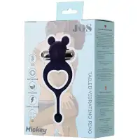 Изображение  Эрекционное кольцо с вибрацией и хвостиком Jos Mickey